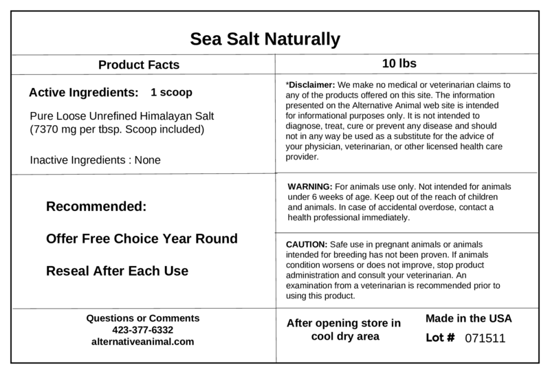 Sea Salt for Horses