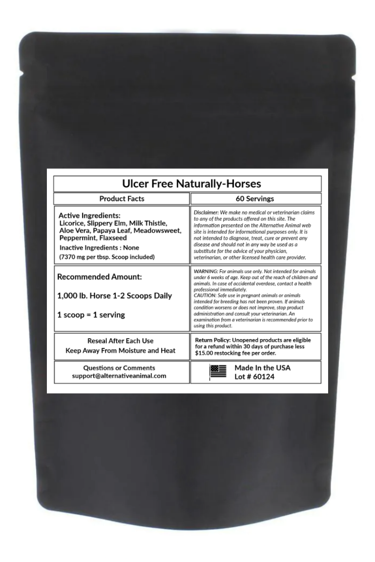 Ulcer Free Naturally Natural Ulcer Treatment for Horses Alternative Animal