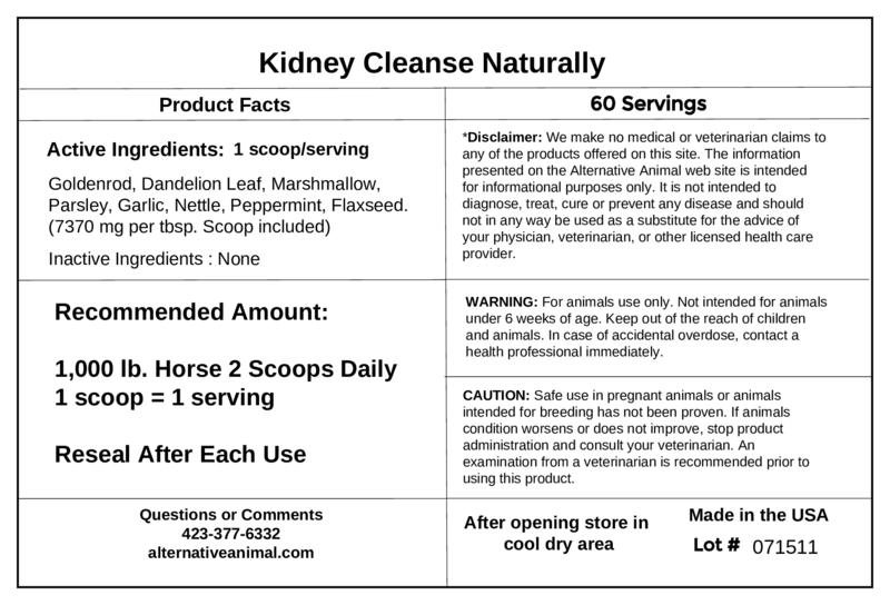 Kidney Supplement for Horses